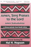 Amen Sing Praises to the Lord SATB choral sheet music cover Thumbnail